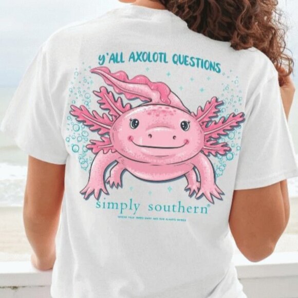 Simply Southern Tops - “Ya’ll AXOLOTL Questions” Shirt by Simply Southern